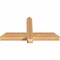 Ekena Millwork Eugene Smooth Timber Gable Bracket, Western Red Cedar, 36"W x 18"H x 3 1/2"D x 3 1/2"F, 12/12 Pitch GBW036X18X0404EUG00SWR - alternate 2